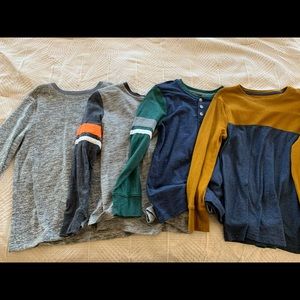 Boys long sleeve shirts 8/10